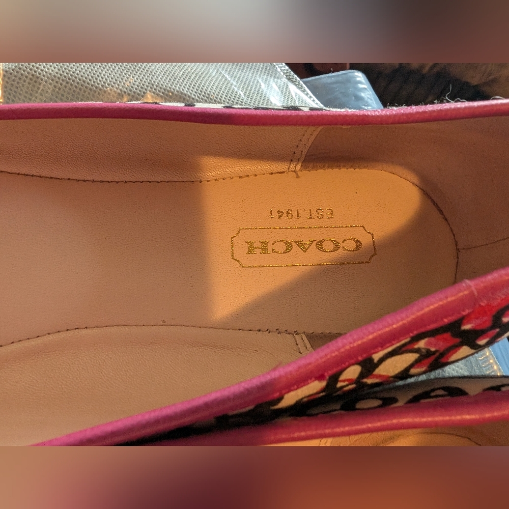 Coach Poppy Adesda Ballet Flats Sz 8B - Picture 7 of 10